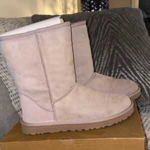 Women's UGGS size 9 BNIB!  Suede Boots in Light Pink, original box.